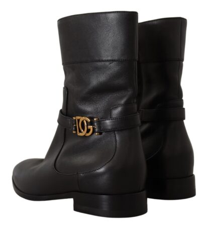 Dolce & Gabbana - Elegant Leather Biker Boots