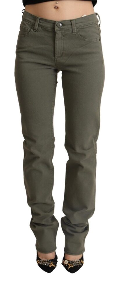 Ermanno Scervino - Chic Grey Low Waist Skinny Jeans