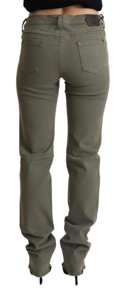 Ermanno Scervino - Chic Grey Low Waist Skinny Jeans