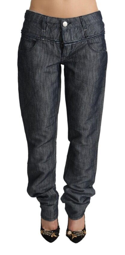 Acht - Elegant Mid Waist Straight Cut Denim