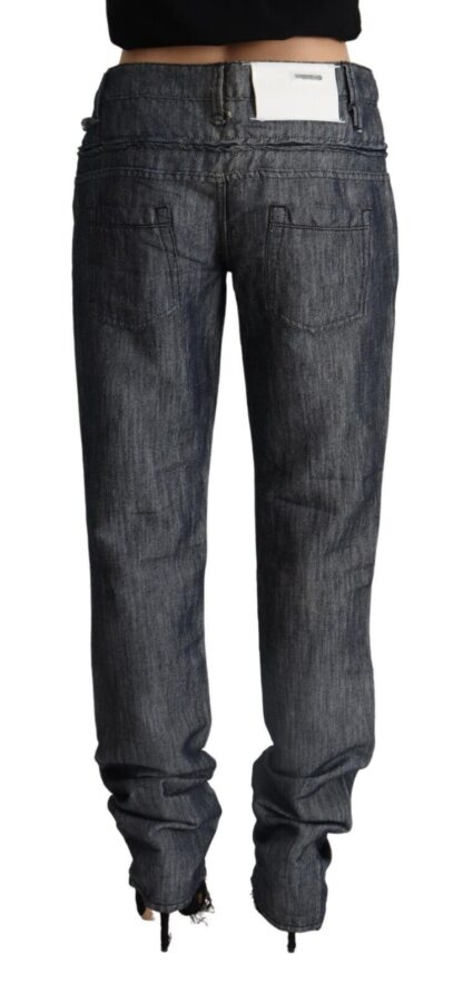 Acht - Elegant Mid Waist Straight Cut Denim