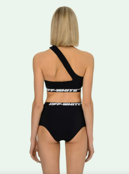 Off-White - Chic Black Shoulder Bikini - Italian Craftsmanship