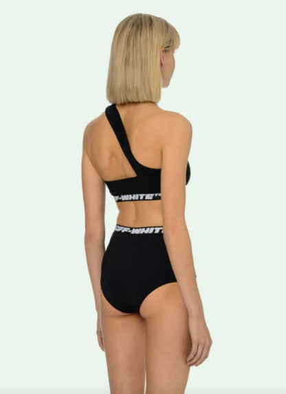 Off-White - Chic Black Shoulder Bikini - Italian Craftsmanship