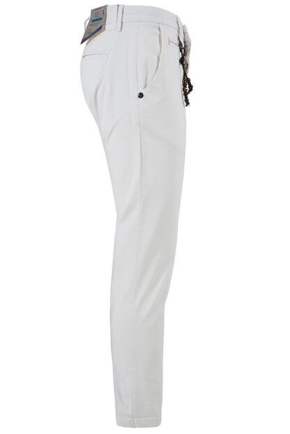 Yes Zee - White Cotton Men's Chino Pants