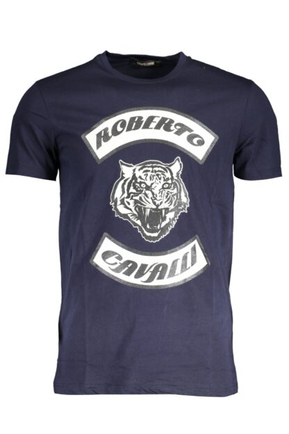 Roberto Cavalli - Blue Cotton Men T-Shirt