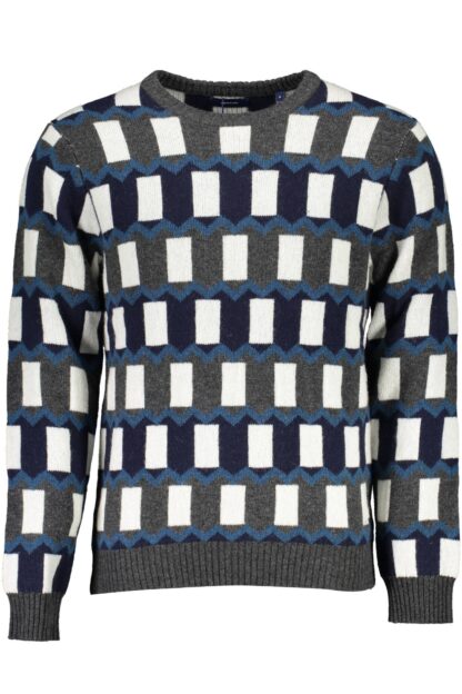 Gant - Blue Wool Men Sweater