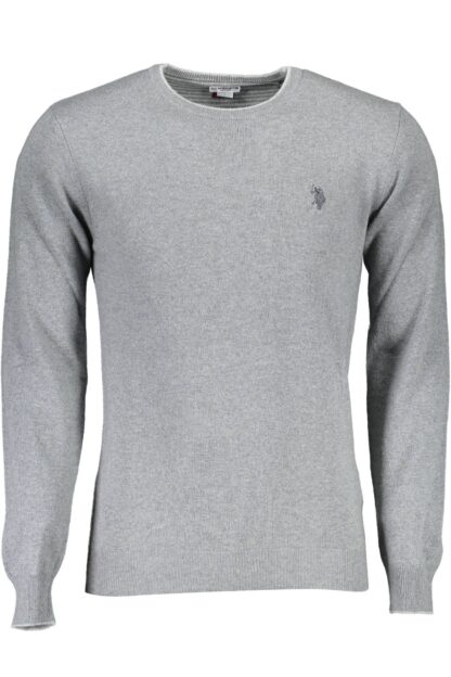 U.S. POLO ASSN. - Gray Wool Men Sweater