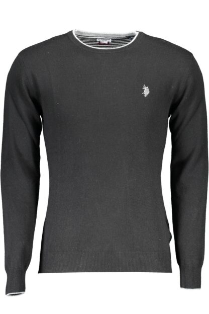 U.S. POLO ASSN. - Black Wool Men Sweater