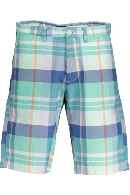 Gant - Green Cotton Men Bermuda Pant