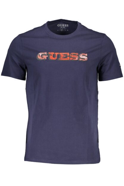 Guess Jeans - Blue Cotton Men T-Shirt