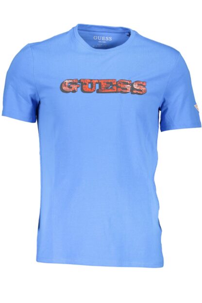 Guess Jeans - Blue Cotton Men T-Shirt