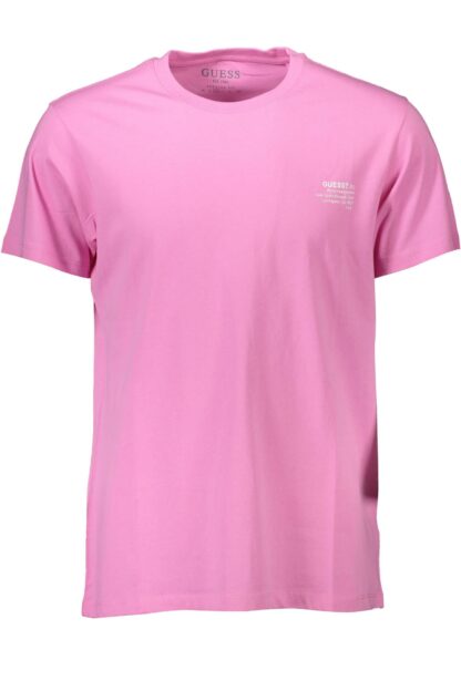 Guess Jeans - Pink Cotton Men T-Shirt