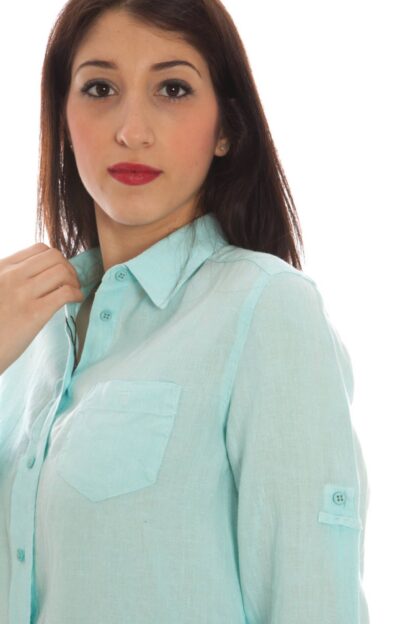 Gant - Light Blue Linen Women Shirt