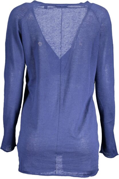 Gant - Blue Linen Women Cardigan