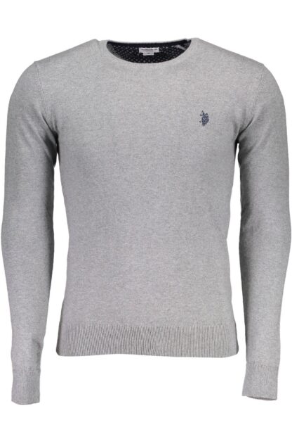 U.S. POLO ASSN. - Gray Cotton Mens Sweater