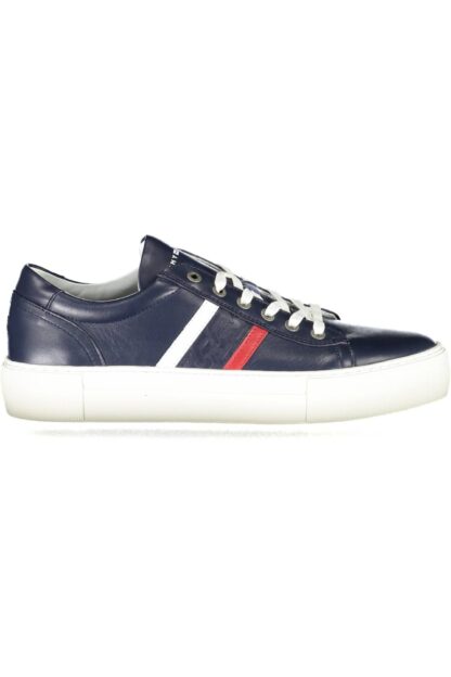 Tommy Hilfiger - Blue Leather Men Sneaker