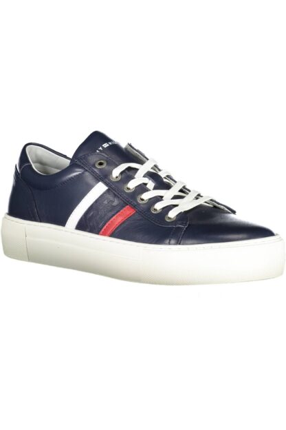 Tommy Hilfiger - Blue Leather Men Sneaker