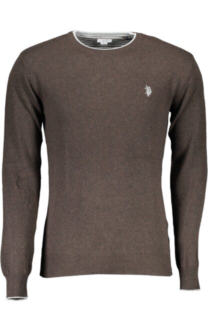 U.S. POLO ASSN. - Brown Wool Men Sweater