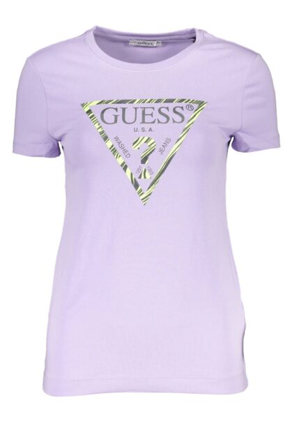 Guess Jeans - Purple Cotton Women T-Shirt