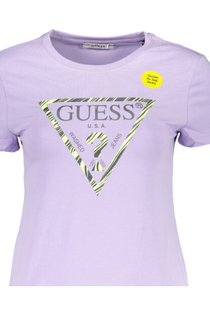 Guess Jeans - Purple Cotton Women T-Shirt