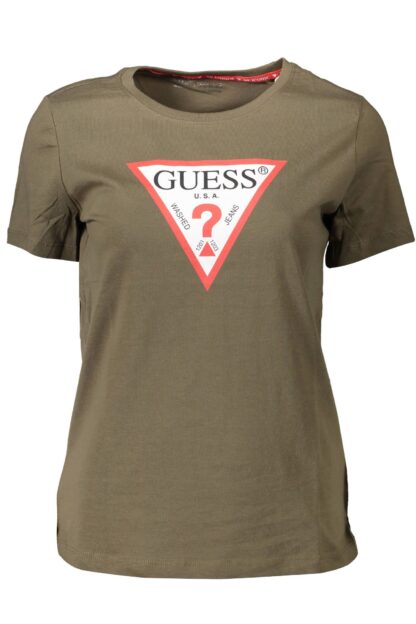 Guess Jeans - Green Cotton Women T-Shirt