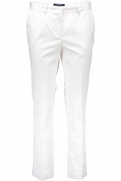 Gant - White Cotton Women Trouser