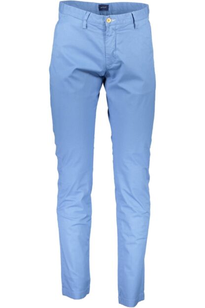 Gant - Light Blue Cotton Men Pant