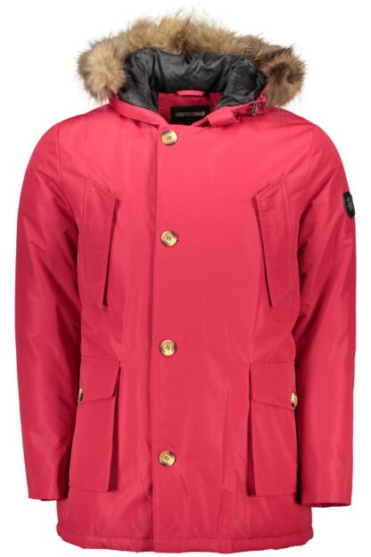 Roberto Cavalli - Red Polyester Men Jacket