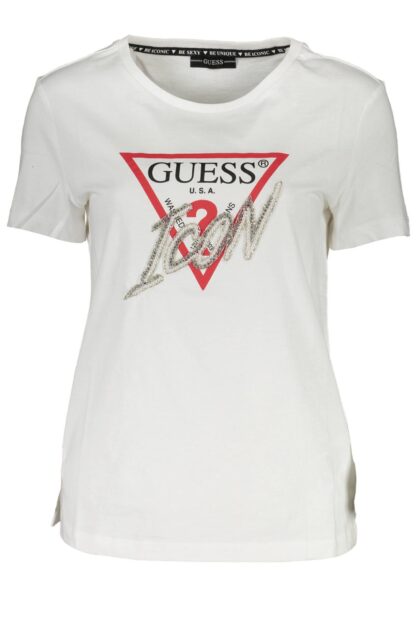 Guess Jeans - White Cotton Women T-Shirt