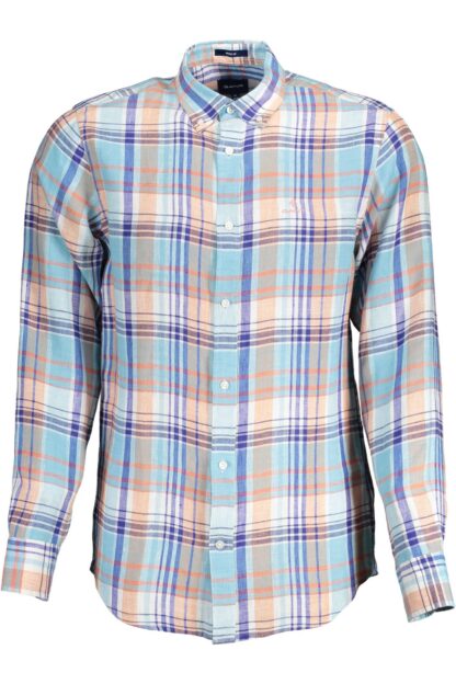 Gant - Light Blue Linen Men Shirt