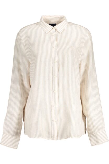 Gant - Beige Linen Women Shirt