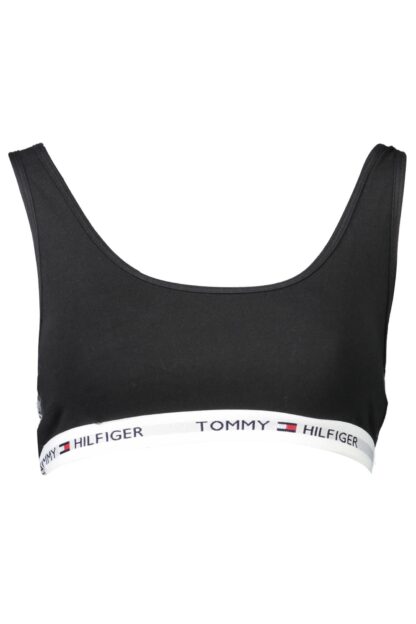 Tommy Hilfiger - Black Cotton Women Sports Bra