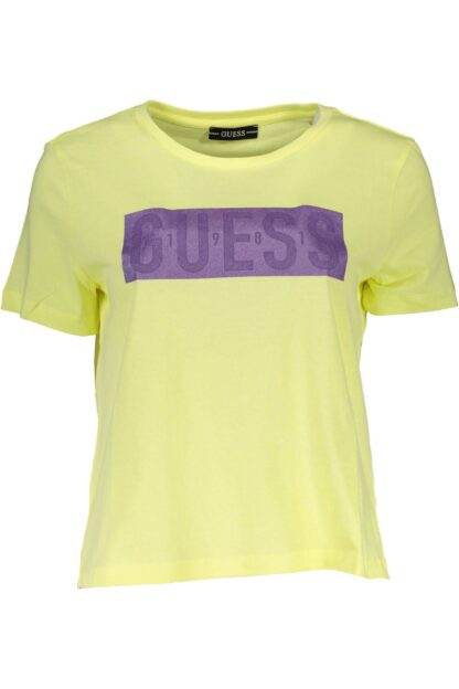 Guess Jeans - Yellow Cotton Women T-Shirt