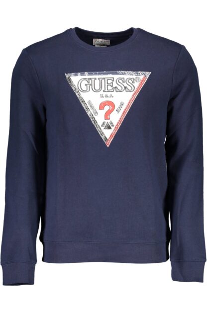 Guess Jeans - Blue Organic Cotton Men Sweater