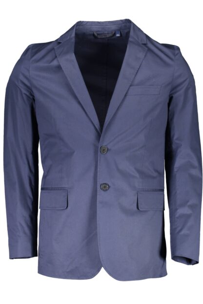 Gant - Blue Cotton Men Jacket