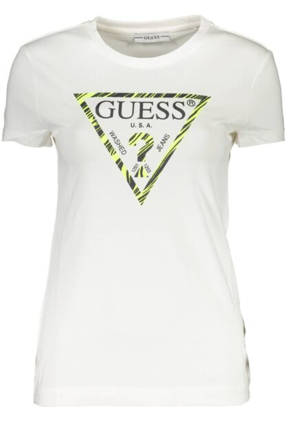 Guess Jeans - White Cotton Women T-Shirt