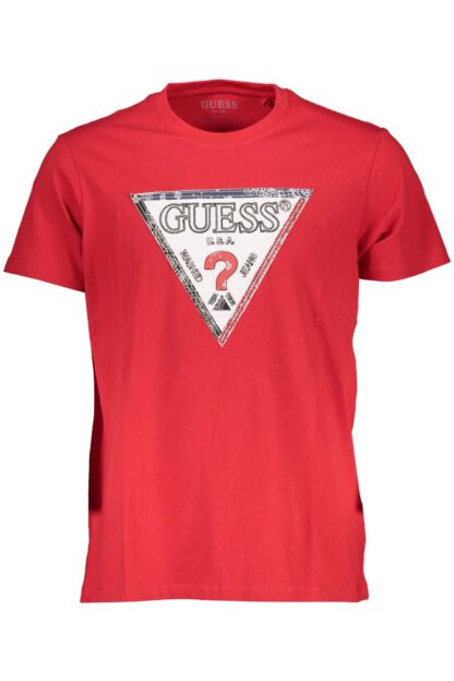 Guess Jeans - Red Organic Cotton Men T-Shirt