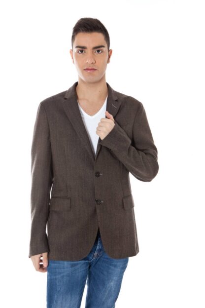 Calvin Klein - Brown Wool Men Jacket