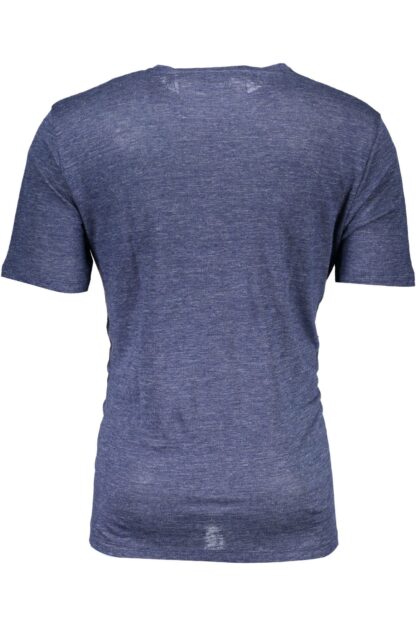 Gant - Blue Linen Men T-Shirt