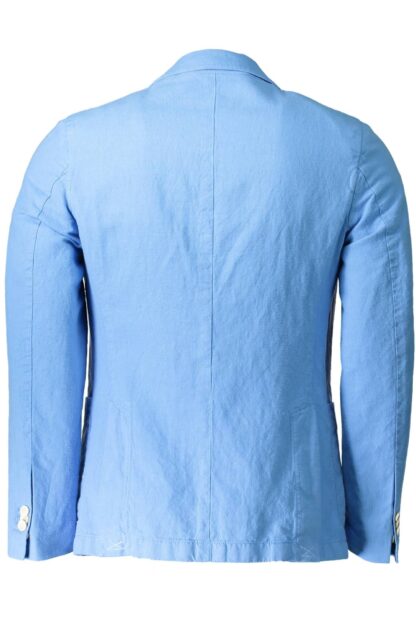 Gant - Light Blue Cotton Men Jacket