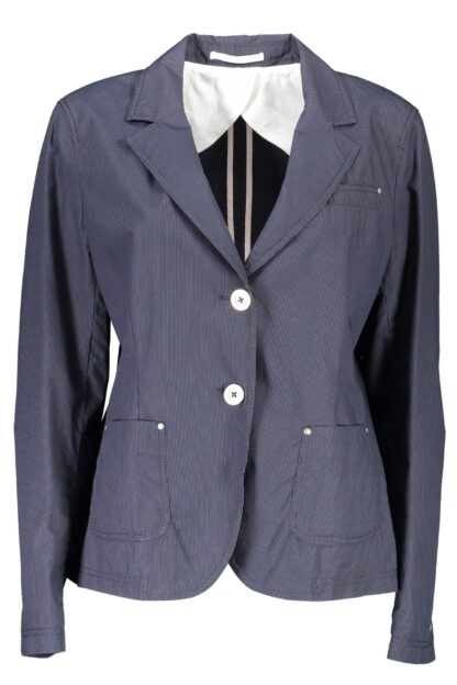 Gant - Blue Cotton Women Jacket