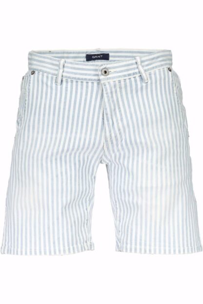 Gant - Light Blue Cotton Men Bermuda Pant