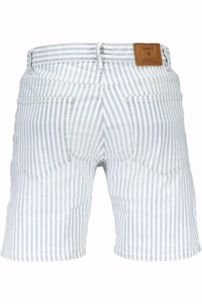 Gant - Light Blue Cotton Men Bermuda Pant