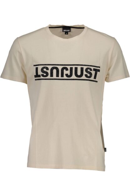 Just Cavalli - White Cotton Men T-Shirt