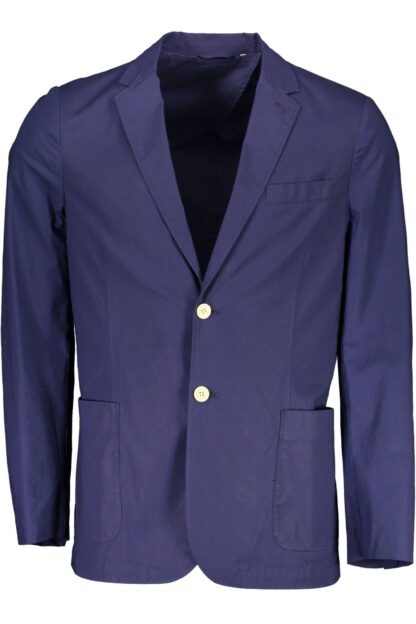 Gant - Blue Cotton Men Jacket