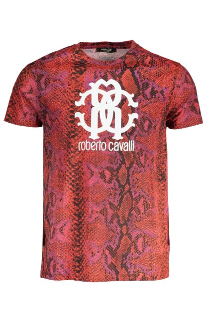 Roberto Cavalli - Red Cotton Men Tee