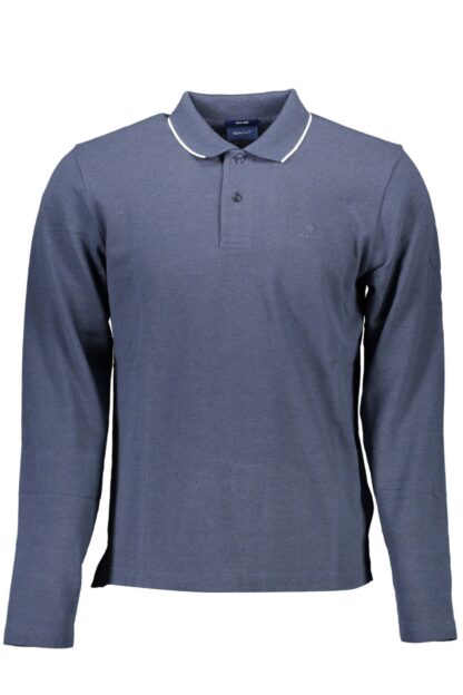 Gant - Blue Cotton Men Polo Shirt