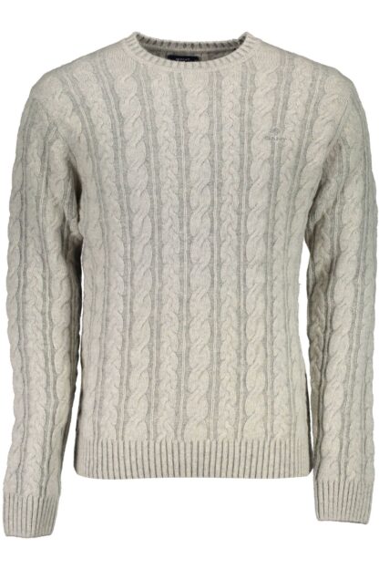 Gant - Gray Wool Men Sweater