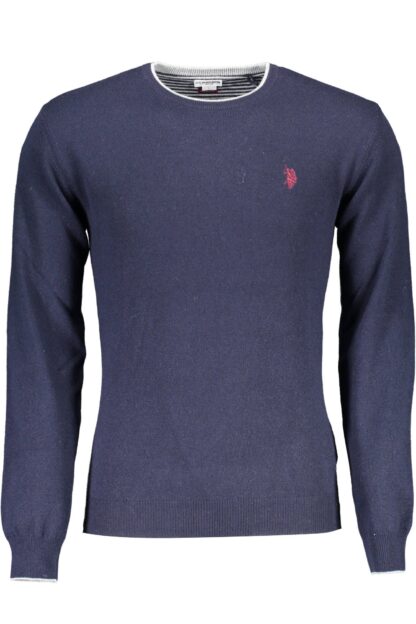 U.S. POLO ASSN. - Blue Wool Men Sweater