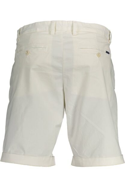 Gant - White Cotton Men Bermuda